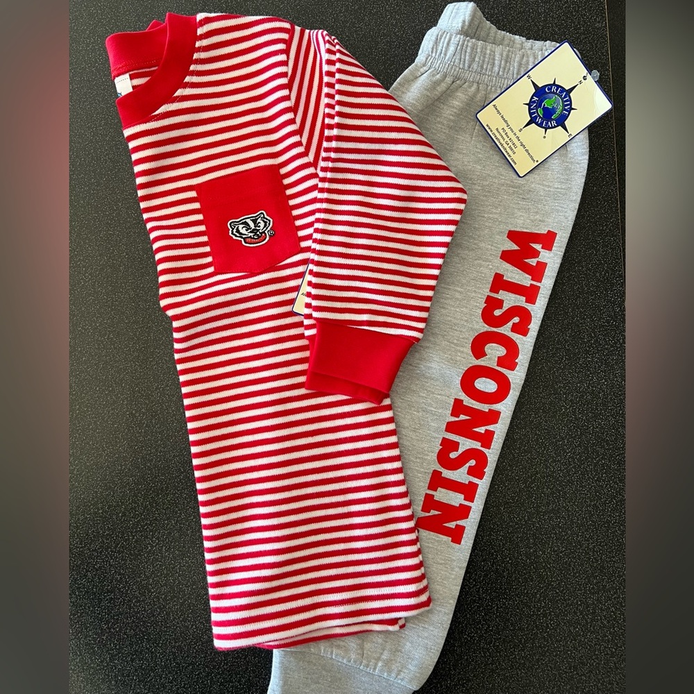 Wisconsin Badgers 3T Long Sleeve and Sweatpants